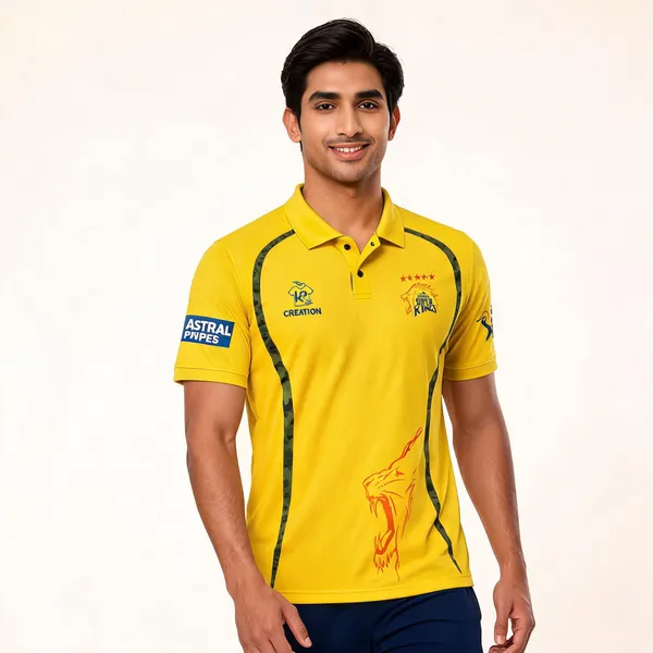 Yellow_Csk_Graphic_Cricket_Polo_Jersey_For_Unisex