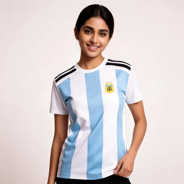 White_Blue_Striped_Regular_Fit_Football_Jersey_For_Unisex