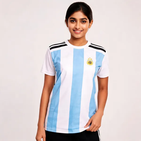 White_Blue_Striped_Regular_Fit_Football_Jersey_For_Unisex