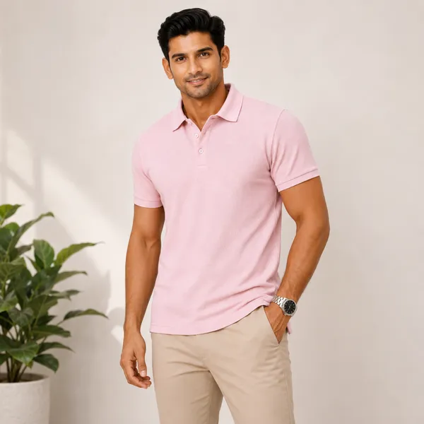 Pink_And_Black_Poly-Cotton_Regular_Fit_Polo_T-Shirt_For_Men_(Pack_of_2)