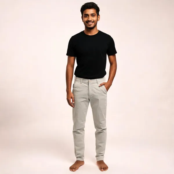 Light_Grey_Poly-Cotton_Slim_Fit_Trousers_For_Men