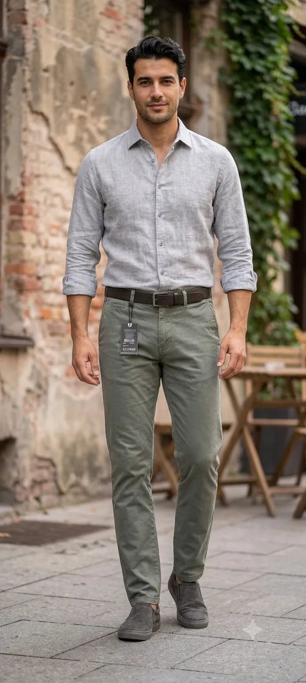 Cement_Grey_Poly-Cotton_Straight_Fit_Trousers_For_Men