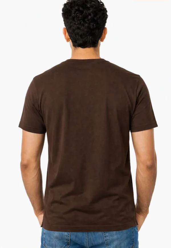 Brown_Cotton_Regular_Fit_Crew_Neck_T-Shirt_For_Men