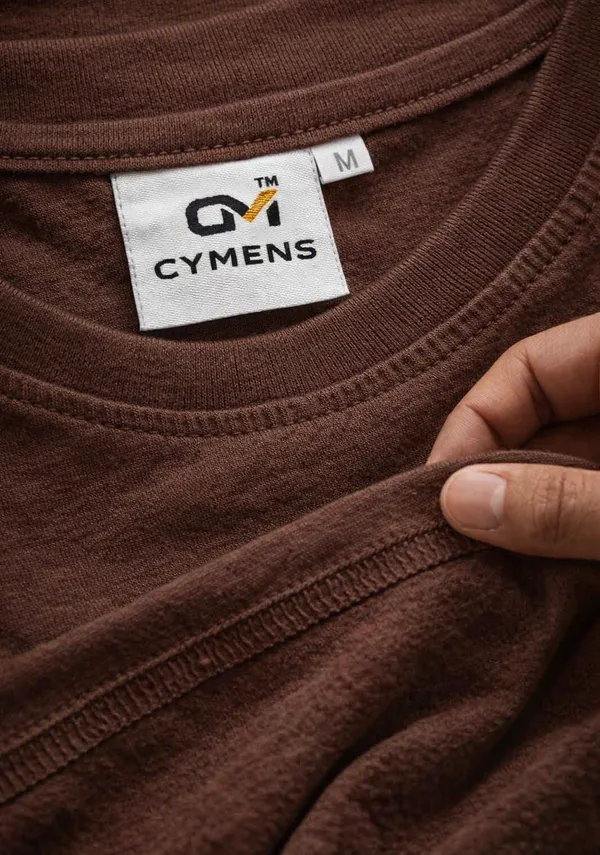 Brown_Cotton_Regular_Fit_Crew_Neck_T-Shirt_For_Men