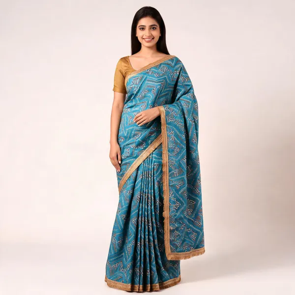 Blue_Fandy_Saree_For_Women