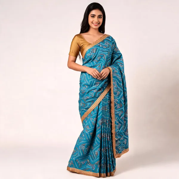 Blue_Fandy_Saree_For_Women