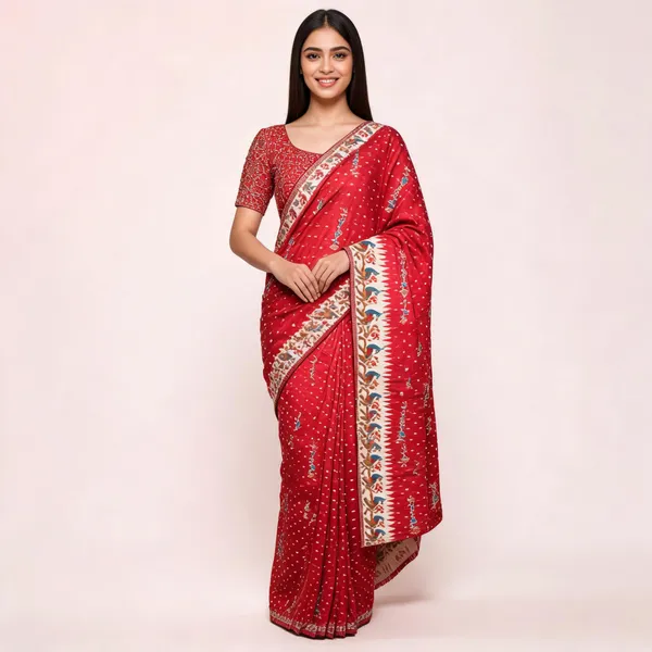 Red_Ho_Silk_Saree_For_Women