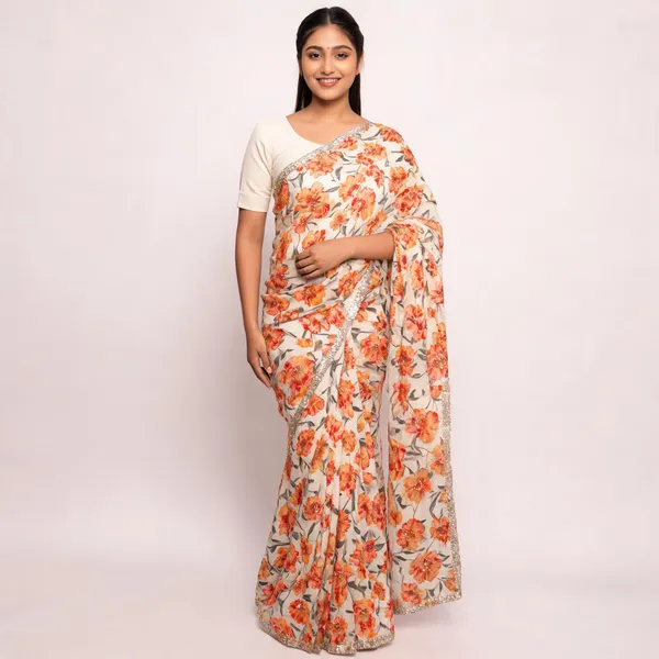 Multicolor_Fandy_Saree_For_Women