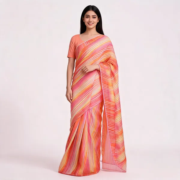 Multicolor_Chiffon_Saree_For_Women