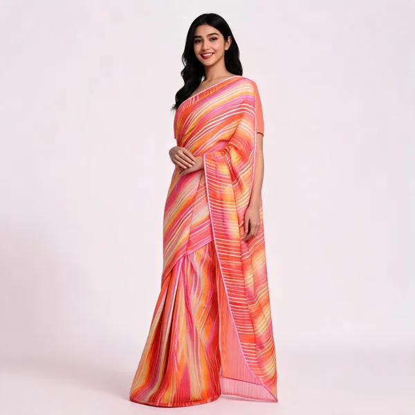 Multicolor_Chiffon_Saree_For_Women