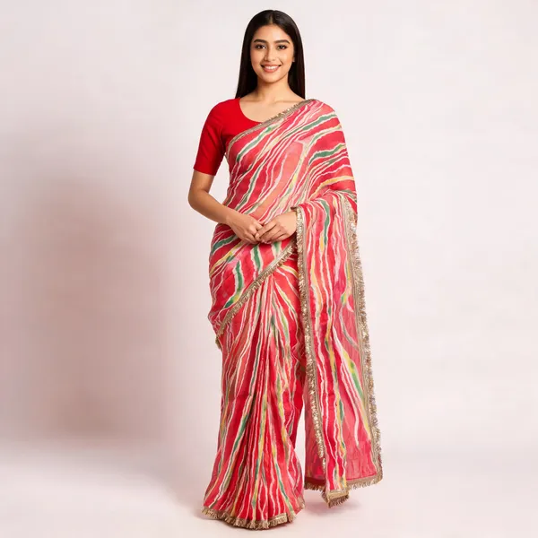 Multicolor_Chiffon_Saree_For_Women