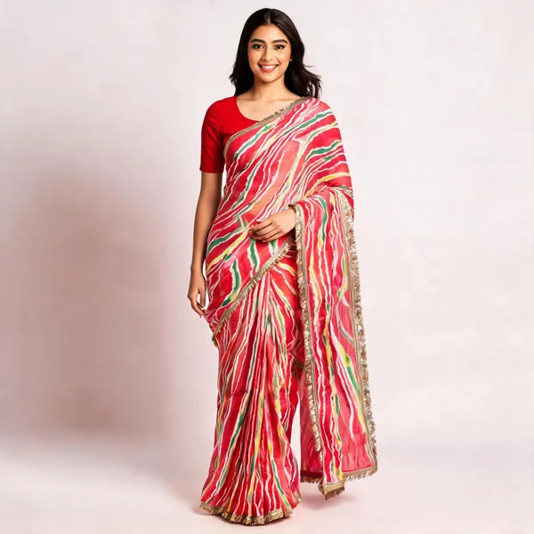 Multicolor_Chiffon_Saree_For_Women