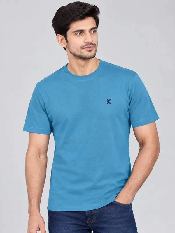 Blue_Regular_Fit_Crew_Neck_T_Shirt_For_Men