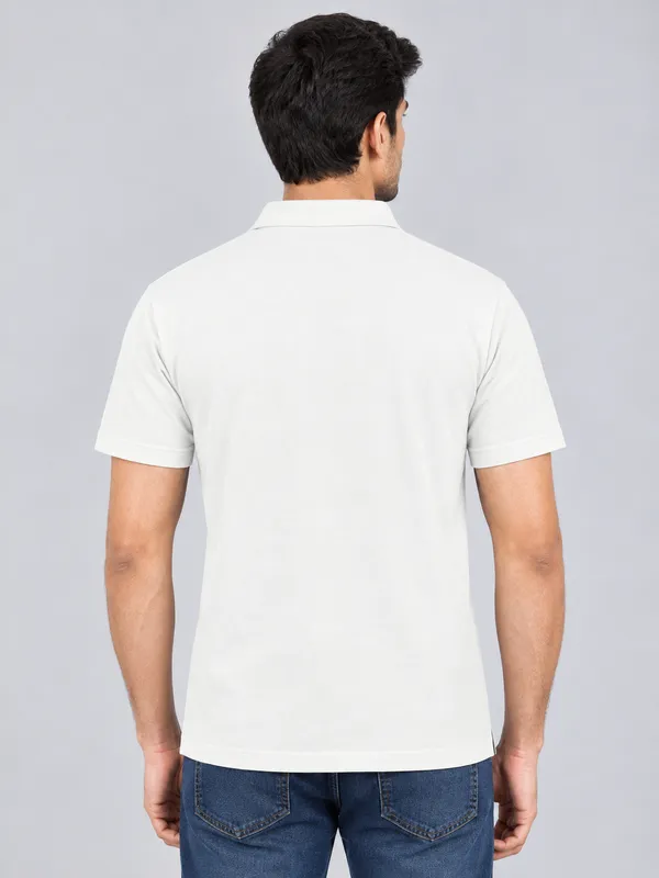 White_Regular_Fit_Polo_T_Shirt_For_Men