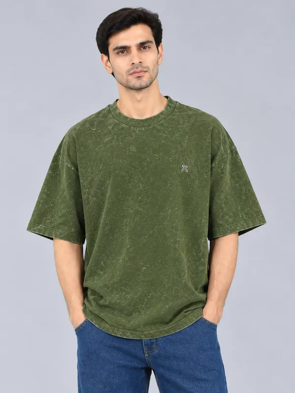 Green_Oversized_Fit_T_Shirt_For_Men