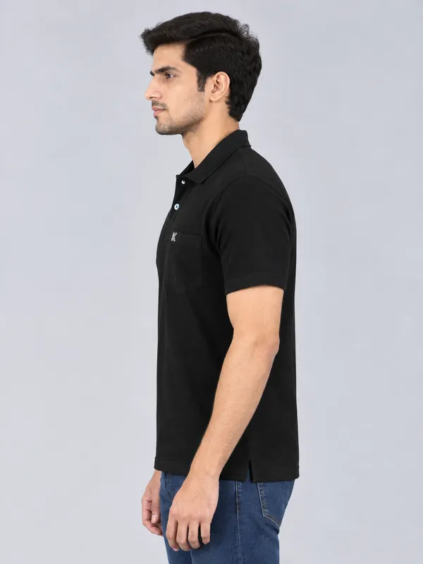 Black_Regular_Fit_Polo_T_Shirt_For_Men