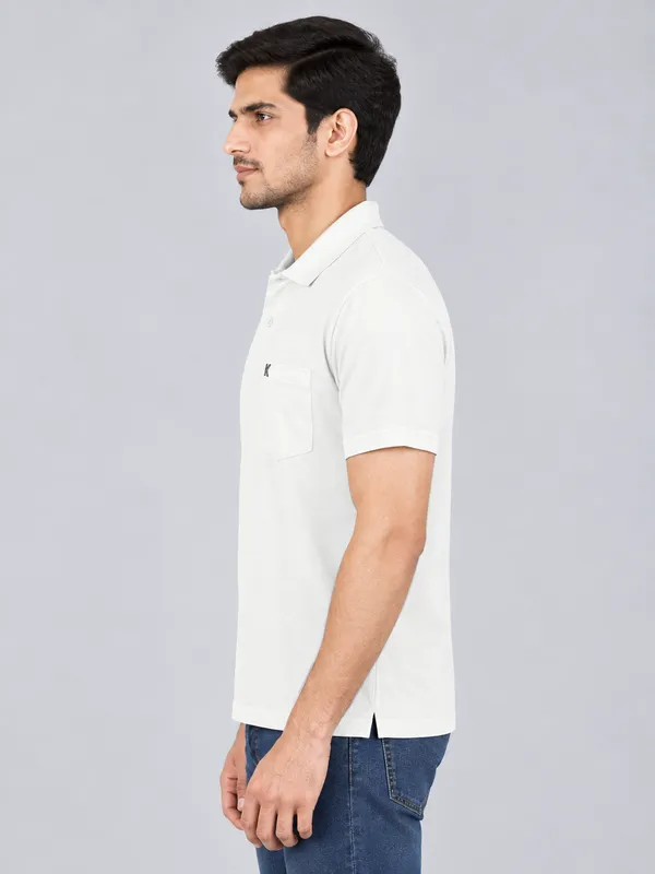 White_Regular_Fit_Polo_T_Shirt_For_Men