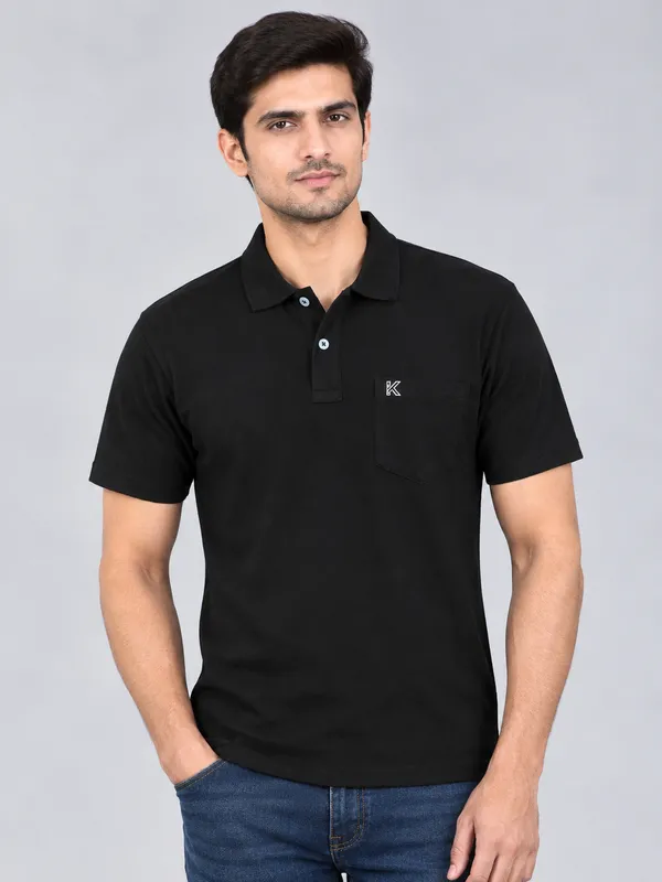 Black_Regular_Fit_Polo_T_Shirt_For_Men