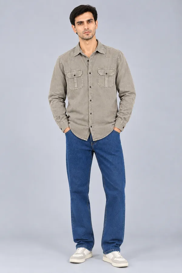 Grey_Cotton_Casual_Shirt_For_Men