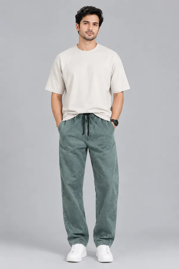 Green_Denim_Relaxed_Fit_Jeans_For_Men
