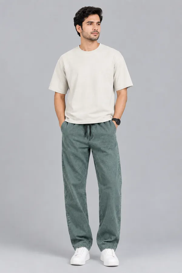 Green_Denim_Relaxed_Fit_Jeans_For_Men