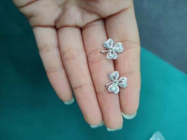 Silver_Sterling_Silver_925_Floral_Stud_Earrings_For_Women
