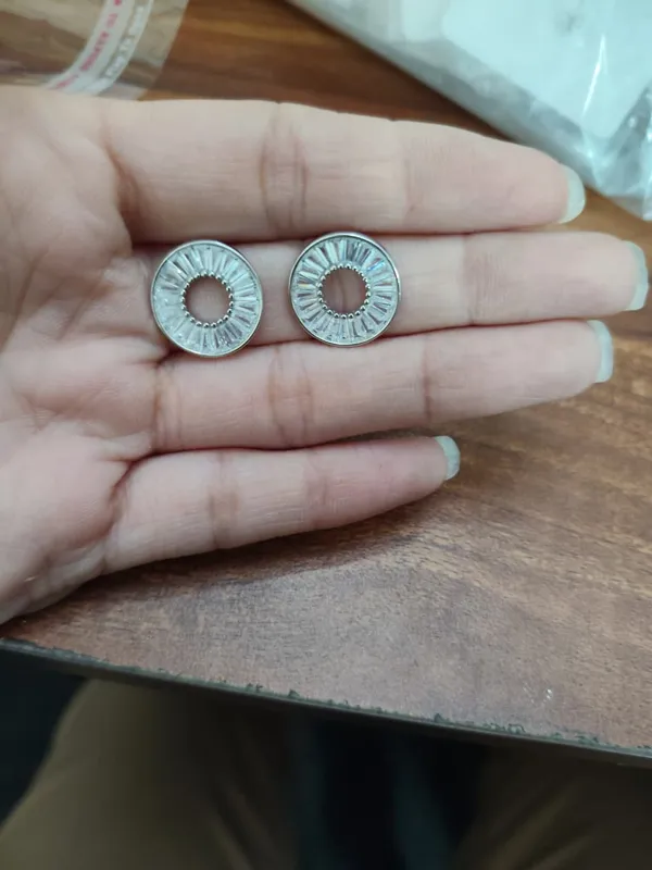 Silver_925_Sterling_Silver_Textured_Round_Stud_Earrings_For_Women