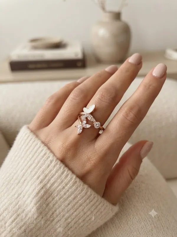 Rose_Gold_925_Sterling_Silver_Bow_Design_Ring_For_Women