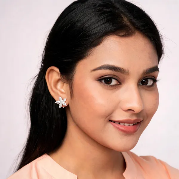 Silver_Sterling_Silver_925_Floral_Stud_Earrings_For_Women