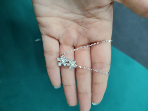 Silver_Sterling_Silver_925_Floral_Necklace_For_Women