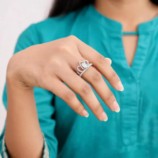 Silver_925_Sterling_Silver_Crown_Design_Ring_For_Women
