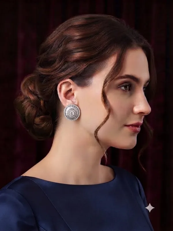 Silver_Sterling_Silver_925_Round_Stud_Earrings_For_Women
