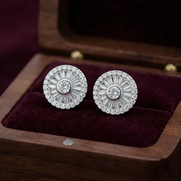 Silver_Sterling_Silver_925_Round_Stud_Earrings_For_Women