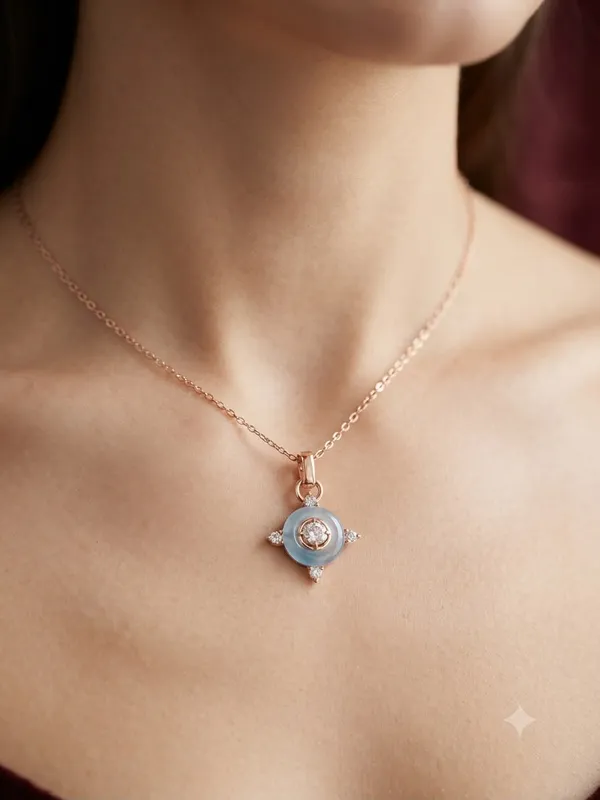 Rose_Gold_925_Sterling_Silver_Crystal_Pendant_Necklace_For_Women
