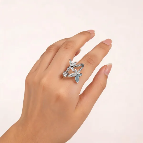 Silver_925_Sterling_Silver_Clear_Stone_Ring_For_Women