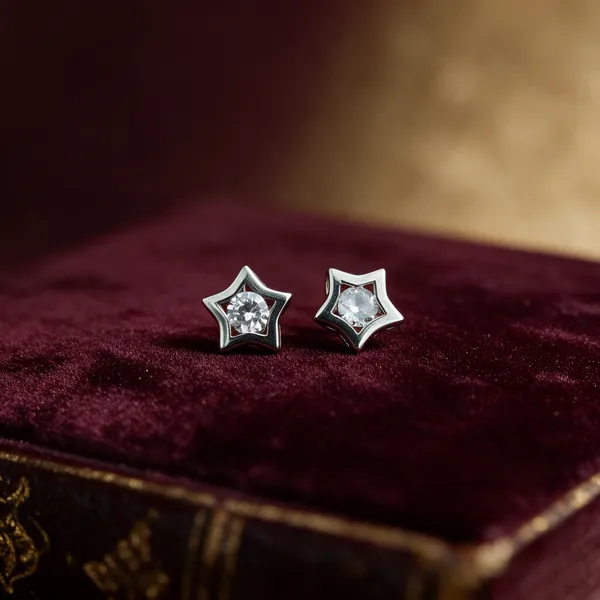 Silver_Sterling_Silver_925_Star_Stud_Earrings_For_Women