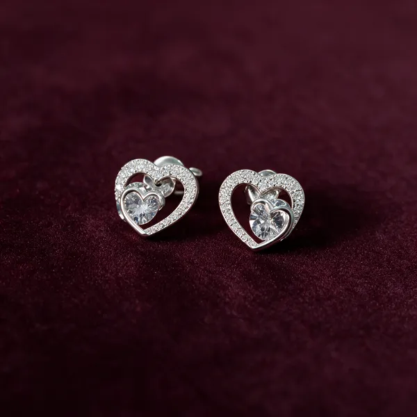 Silver_925_Sterling_Silver_Heart_Stud_Earrings_For_Women