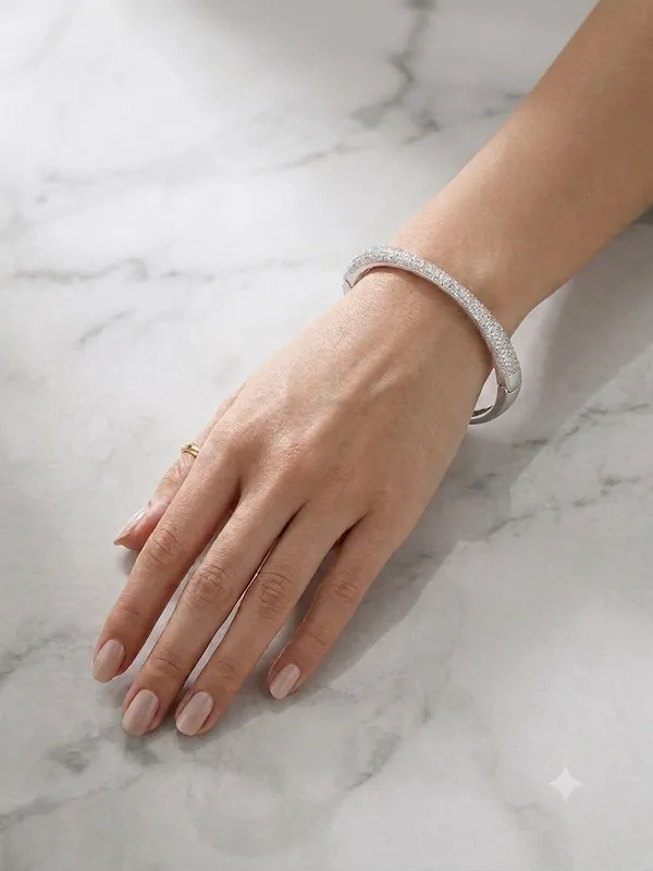 Silver_925_Sterling_Silver_Embellished_Bangle_For_Women