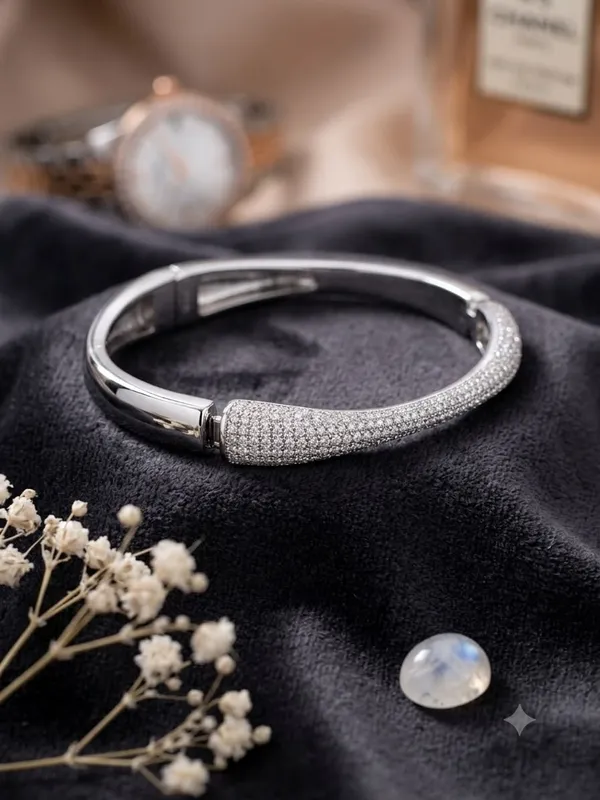 Silver_925_Sterling_Silver_Embellished_Bangle_For_Women