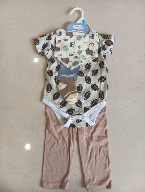 Multicolor_Printed_Baby_Bodysuit_And_Pants_Set_For_Boys