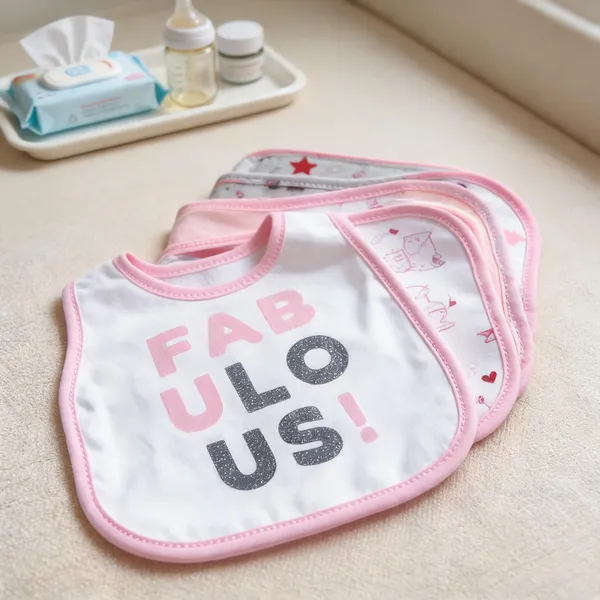 Pink_Printed_Bibs_Pack_Of_6_for_Babies