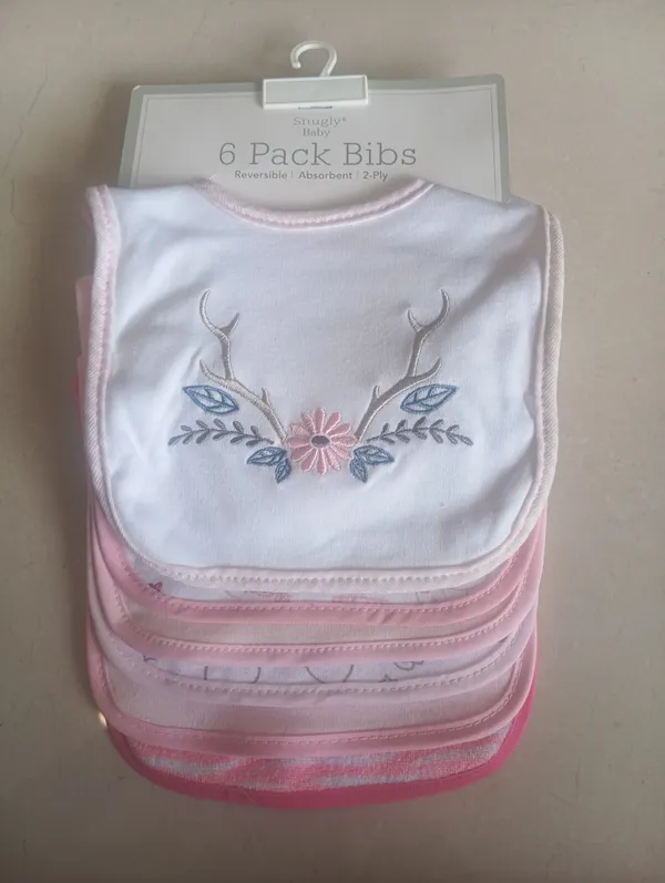 Pink_Reversible_2-Ply_Baby_Bib_6-Pack_for_Infants