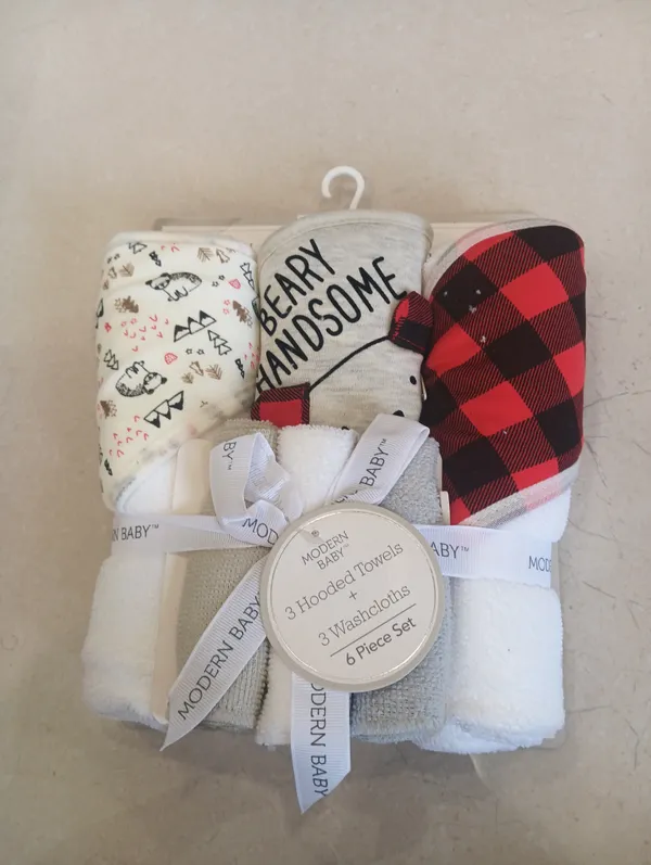 Modern_Baby_6_Piece_Hooded_Towel_And_Washcloth_Bath_Set