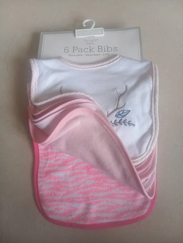Pink_Reversible_2-Ply_Baby_Bib_6-Pack_for_Infants