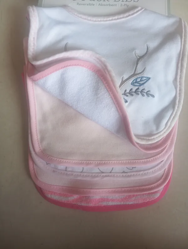 Pink_Reversible_2-Ply_Baby_Bib_6-Pack_for_Infants