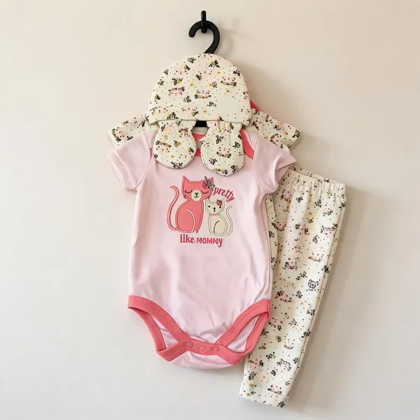 Pink_Printed_Short_Sleeve_Baby_Bodysuit_Set_for_Girls