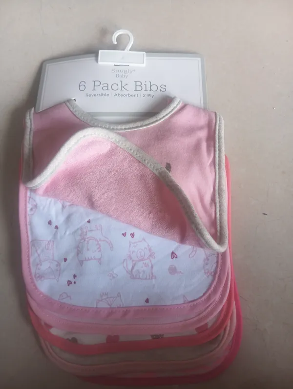 Pink_Reversible_2-Ply_Baby_Bibs_for_Infants