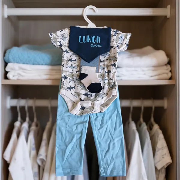 White_Printed_Baby_Bodysuit_Set_for_Boys