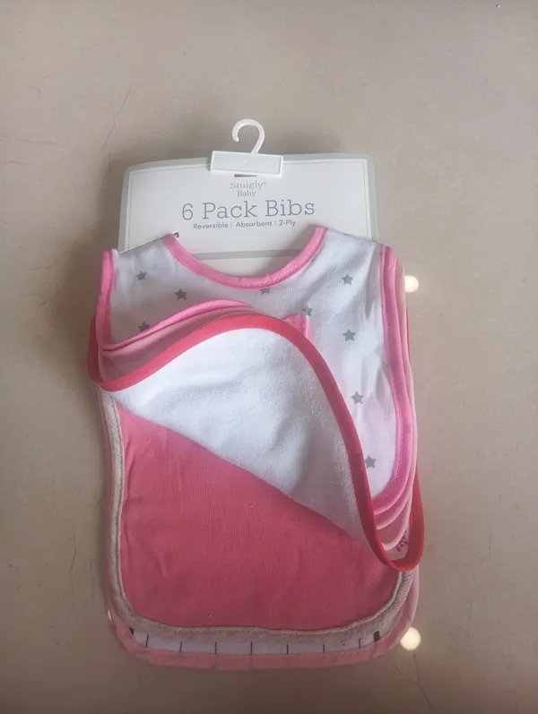 Pink_Reversible_2-Ply_Baby_Bibs_6_Pack