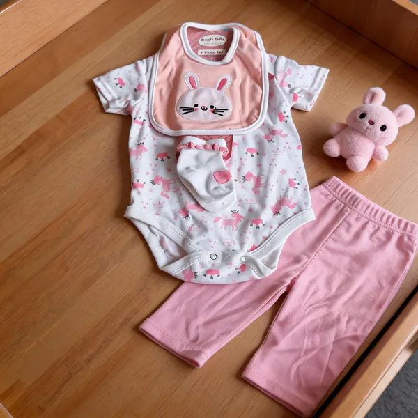 Pink_Printed_Four_Piece_Baby_Clothing_Set_for_Babies